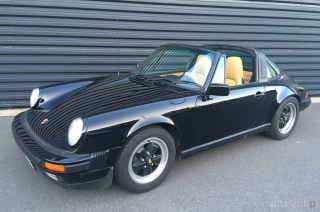 85er 911 Carrera Targa schwarz/cashmere