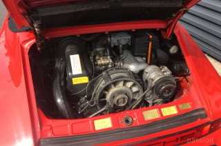85er Porsche 911 Carrera Cabrio, indischrot