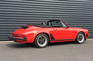 85er Porsche 911 Carrera Cabrio, indischrot